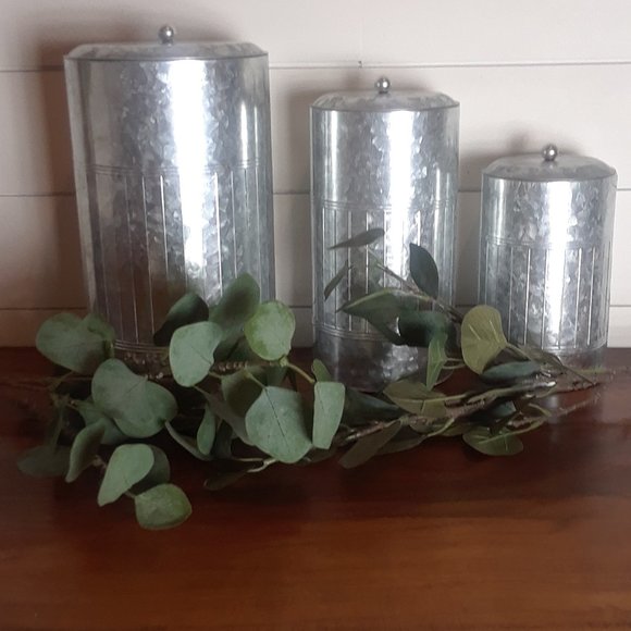 Other - New in Box Set of 3 Galvanized Storage Containers